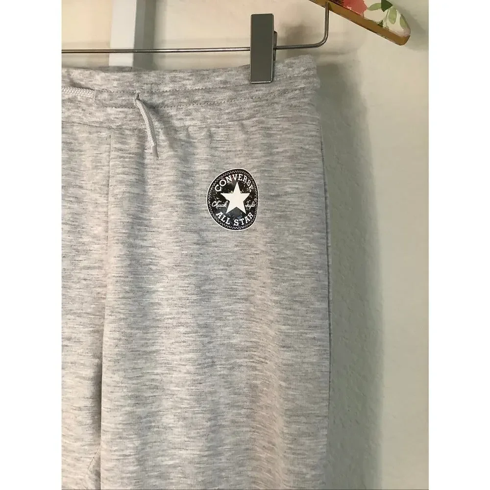 Converse Kids Medium Lunar Rock Heather Chuck Patch Light Jogger Pants R8-1